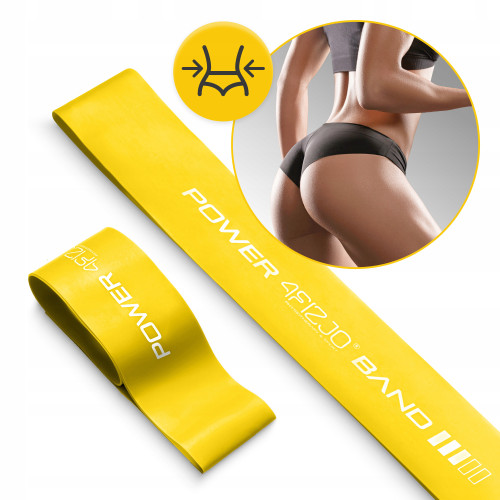 Резинка для фітнеса  4FIZJO Mini Power Band 0.8 мм 5-10 кг Yellow - фото №8